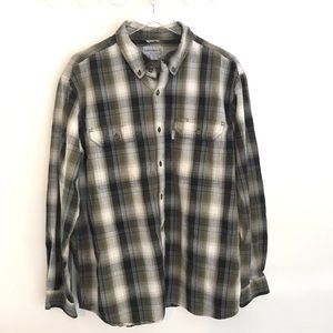 Carhartt Button Down Plaid Shirt Cotton Size XL